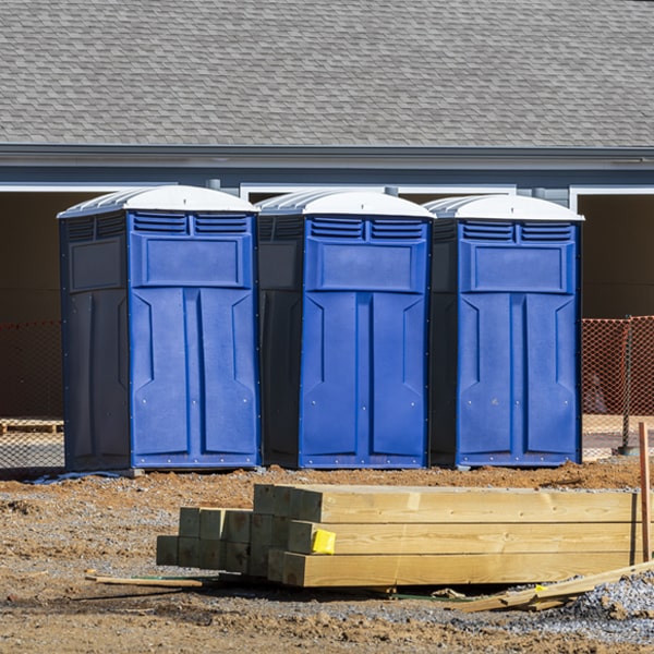 what is the maximum capacity for a single portable restroom in Oaks Corners